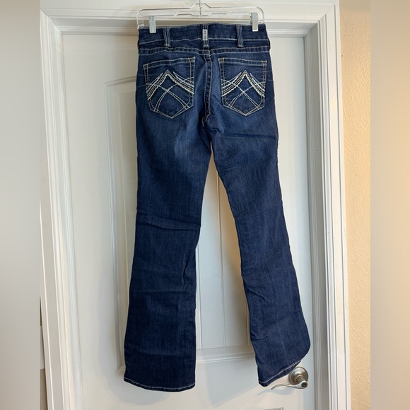 Ariat R.E.A.L. Mid Rise Stretch Whipstitch Boot Cut Jean, size 27R - Picture 2 of 7